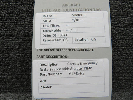 Garrett 617454-2 Garrett Emergency Radio Beacon with Adapter Plate