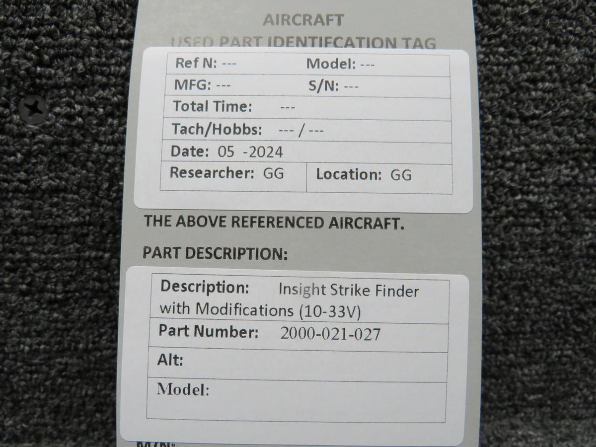 Insight Instruments 2000-021-027 Insight Strike Finder with Modifications (10-33V)