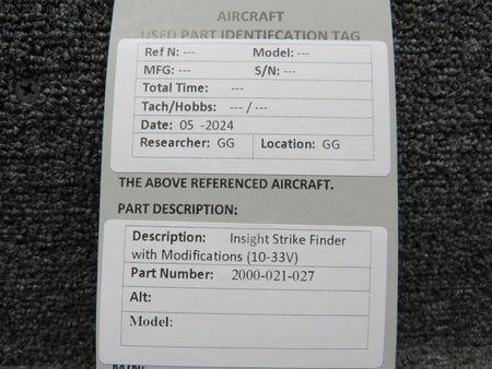 Insight Instruments 2000-021-027 Insight Strike Finder with Modifications (10-33V)
