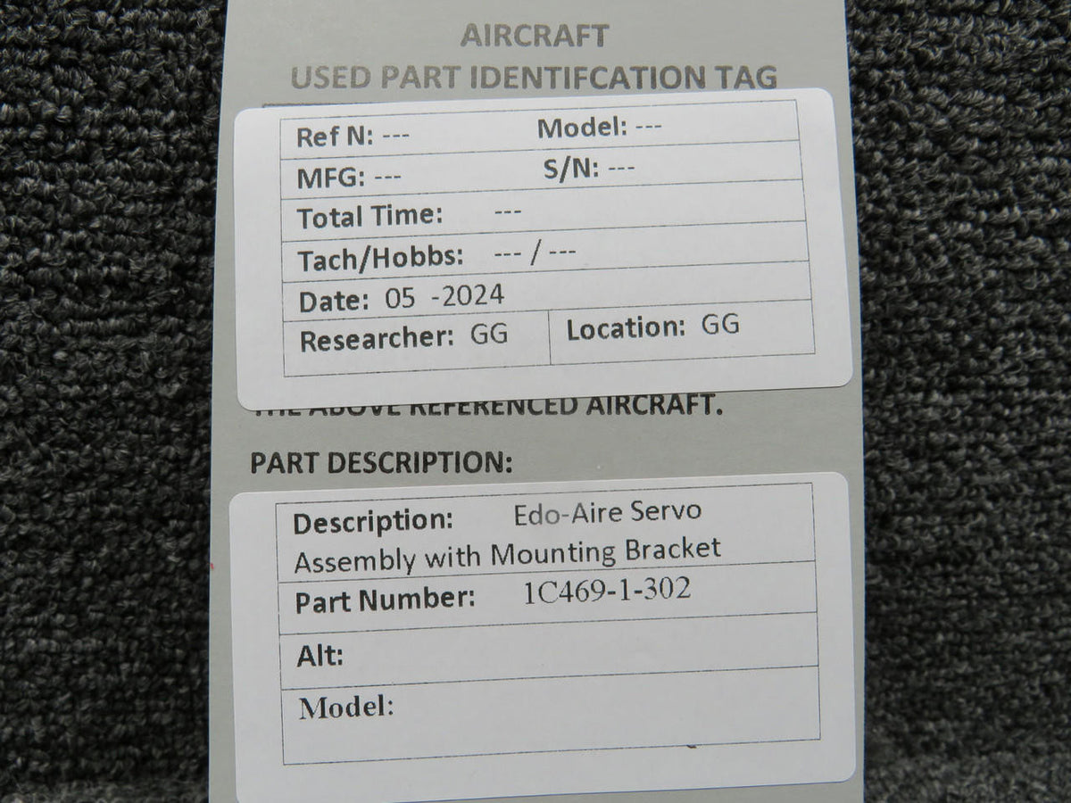 Edo-Aire 1C469-1-302 Edo-Aire Servo Assembly with Mounting Bracket