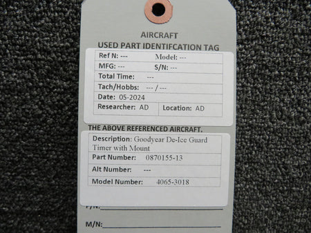 Goodyear 0870155-13 Goodyear 4065-3018 De-Ice Guard Timer with Mount