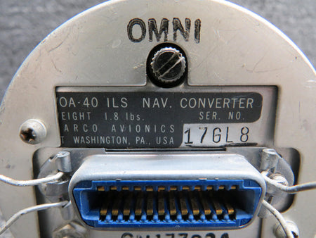 Narco VOA-40 Narco ILS-NAV Converter Indicator, Lighted (Worn Face)