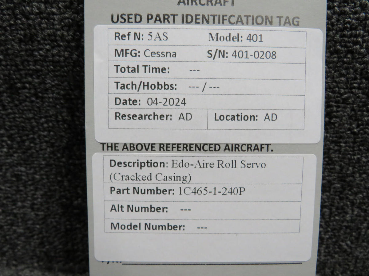 Edo-Aire 1C465-1-240P Edo-Aire Roll Servo (Cracked Casing)