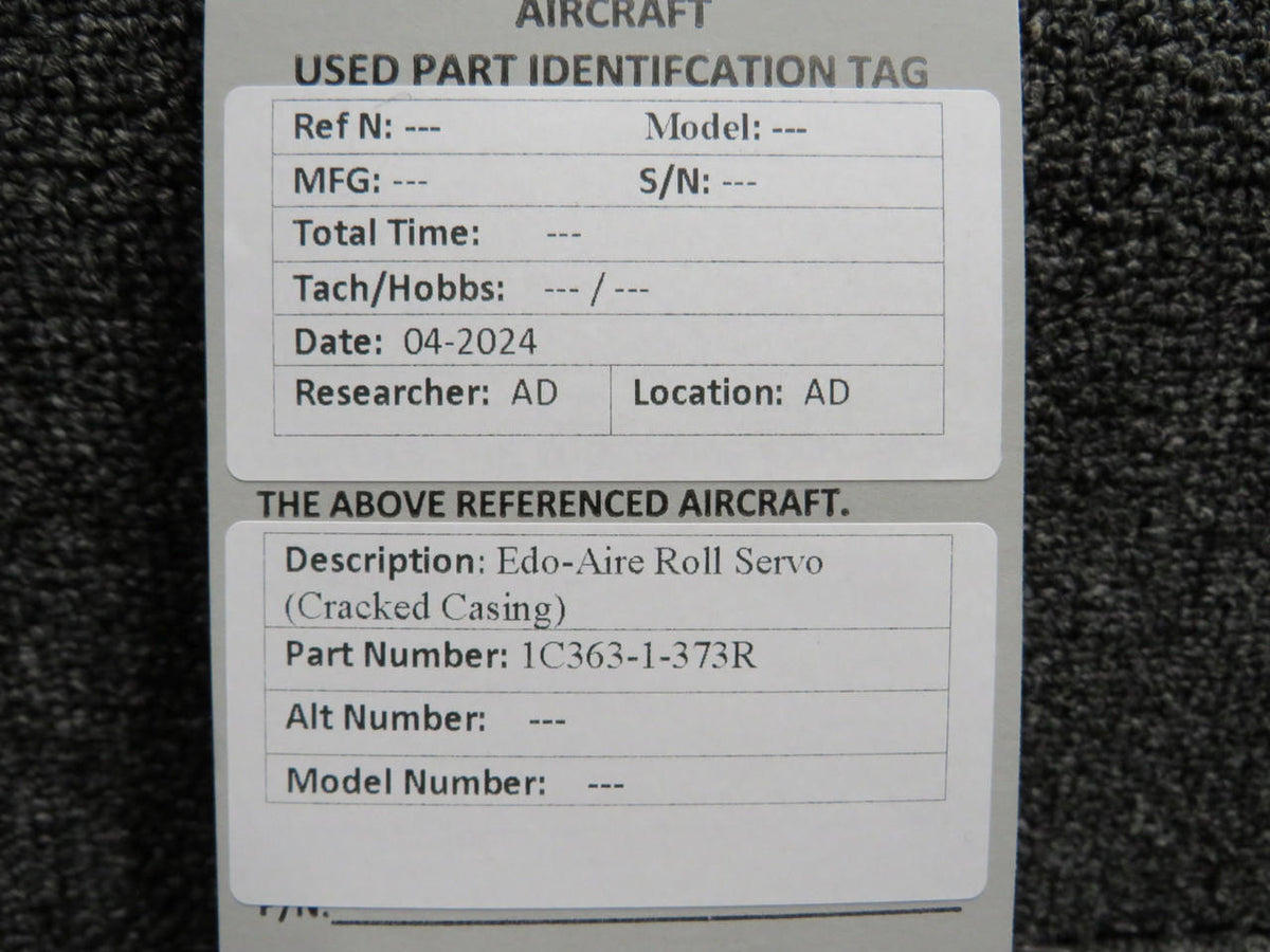 Edo-Aire 1C363-1-373R Edo-Aire Roll Servo (Cracked Casing)