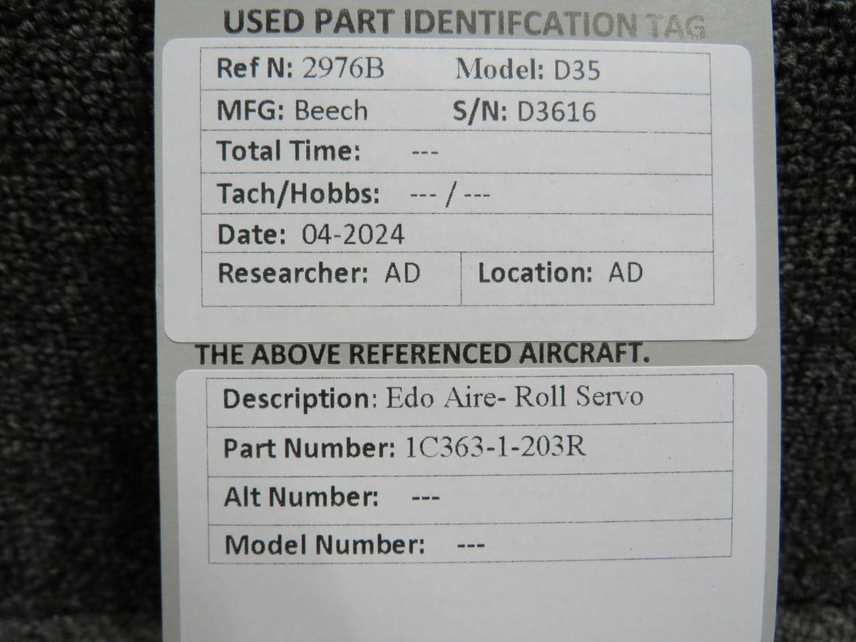 Edo-Aire 1C363-1-203R Edo Aire- Roll Servo