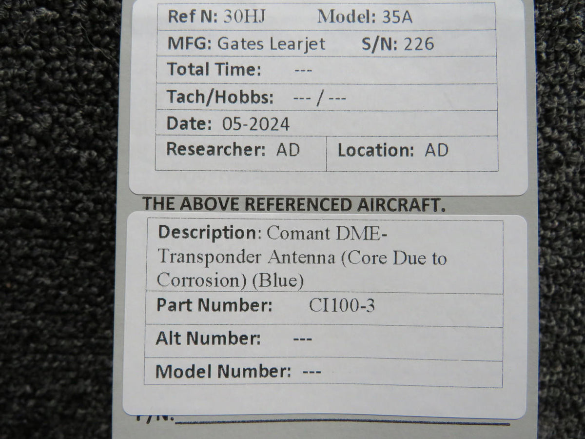 Comant CI100-3 Comant DME Transponder Antenna (Corroded) (Core)