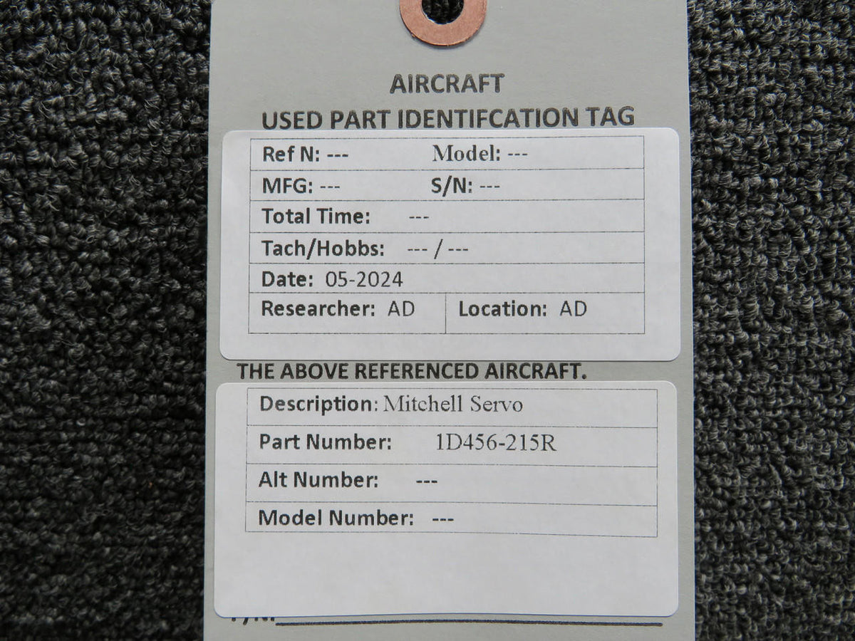 Mitchell 1D456-215R Mitchell Roll Servo Assembly