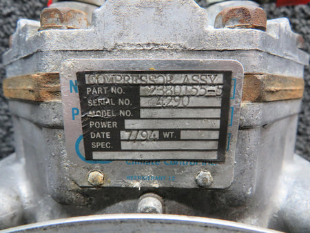 Learjet 2380155-5, 2314177-1 Learjet 25 AC Compressor Assembly with Pulley