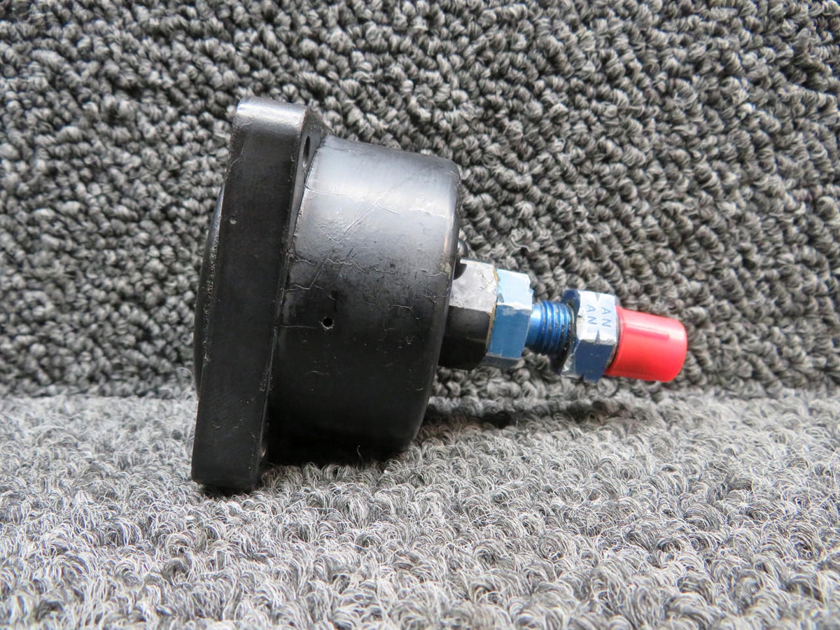 Learjet S218-1 Learjet 25 Hydraulic Pressure Gauge Indicator (Glass Cloudy, Worn)