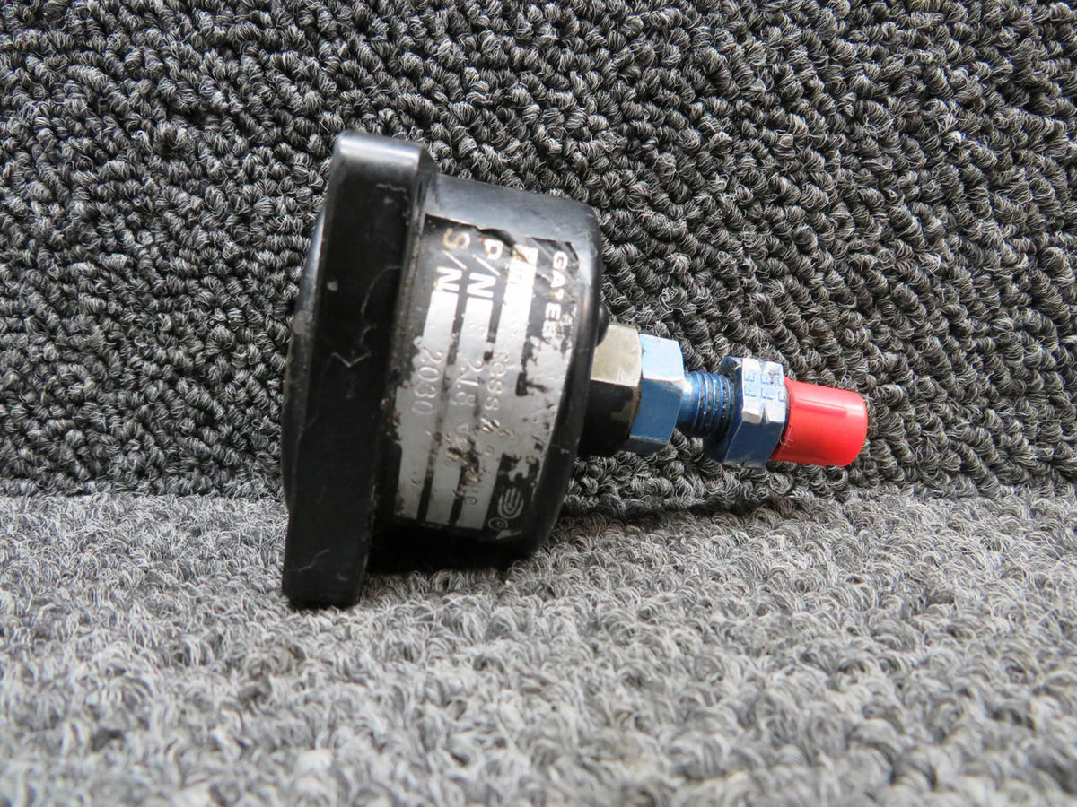 Learjet S218-1 Learjet 25 Hydraulic Pressure Gauge Indicator (Glass Cloudy, Worn)