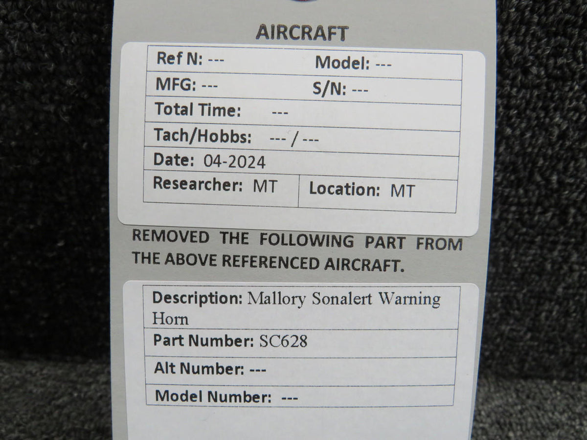 Mallory SC628 Mallory Sonalert Warning Horn