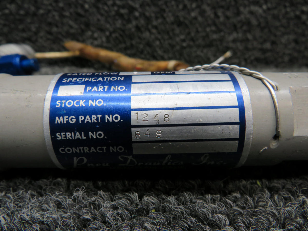 Pneu Draulics 1248, 730617 Pneu Draulics Hydraulic Pressure Relief Valve with Pressure Switch