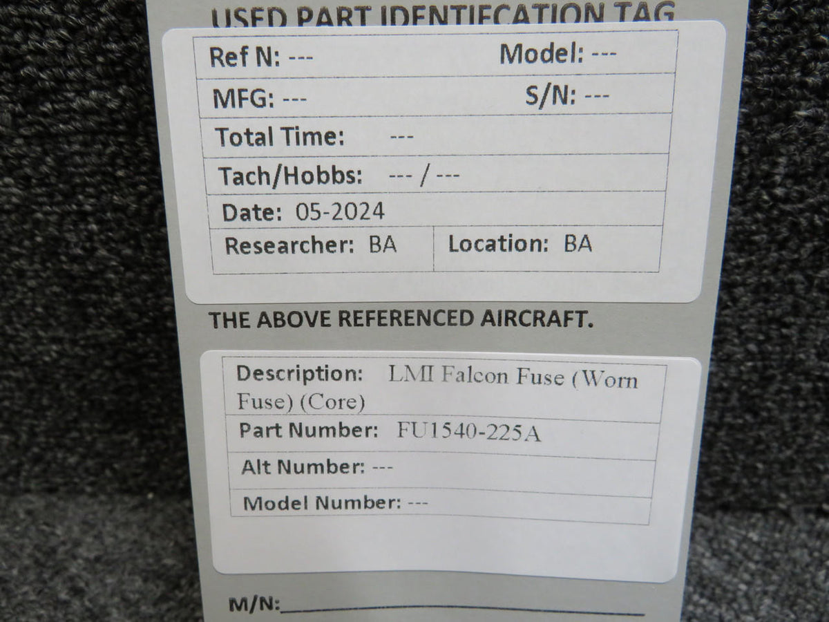 LMI FU1540-225A LMI Falcon Fuse (Worn Fuse)