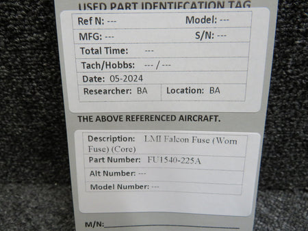 LMI FU1540-225A LMI Falcon Fuse (Worn Fuse)