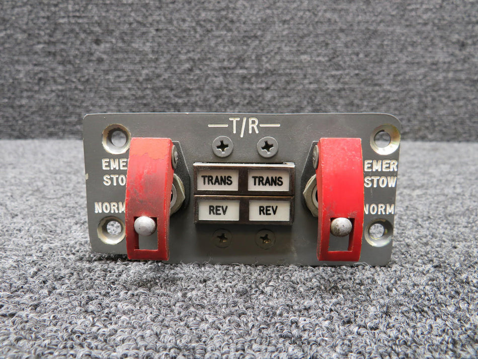 Tellite 3388-1 Tellite Thrust-Reverser Annunciator-Switch Panel Assembly (Worn Switch)