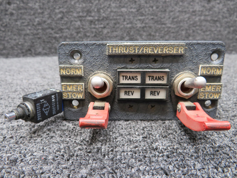 Tellite 3388-1 Tellite Thrust-Reverser Annunciator-Switch Panel Assy with Extra Switch