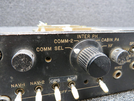 Learjet 10-1025-07 Learjet PL-175G-07 Audio Panel (Worn Face) (Voltage: 28)