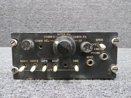 Learjet 10-1025-07 Learjet PL-175G-07 Audio Panel (Worn Face) (Voltage: 28)