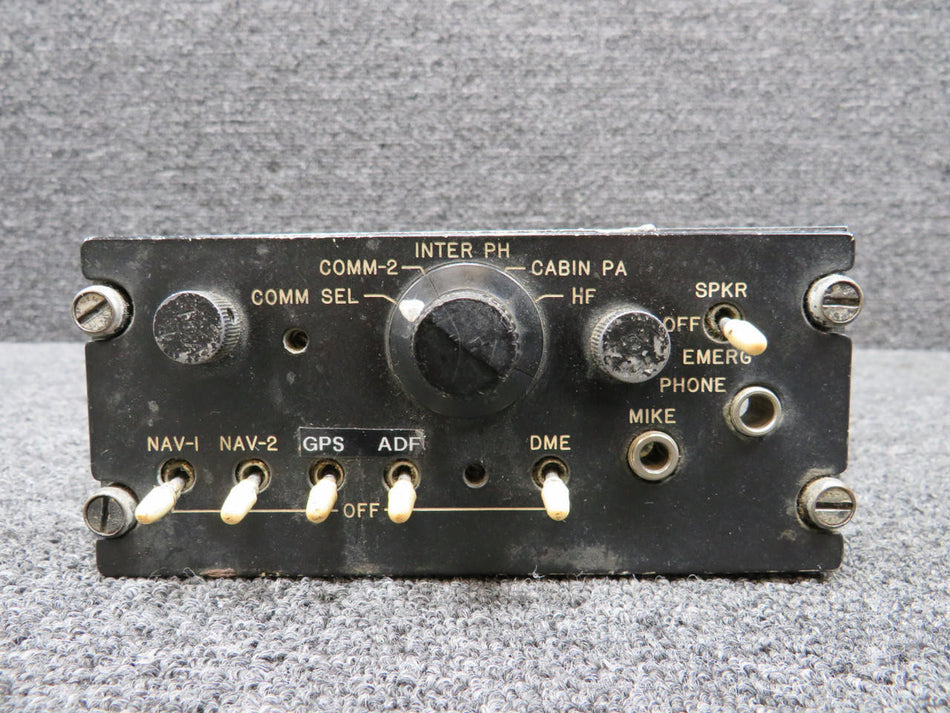 Learjet 10-1025-07 Learjet PL-175G-07 Audio Panel (Worn Face) (Voltage: 28)