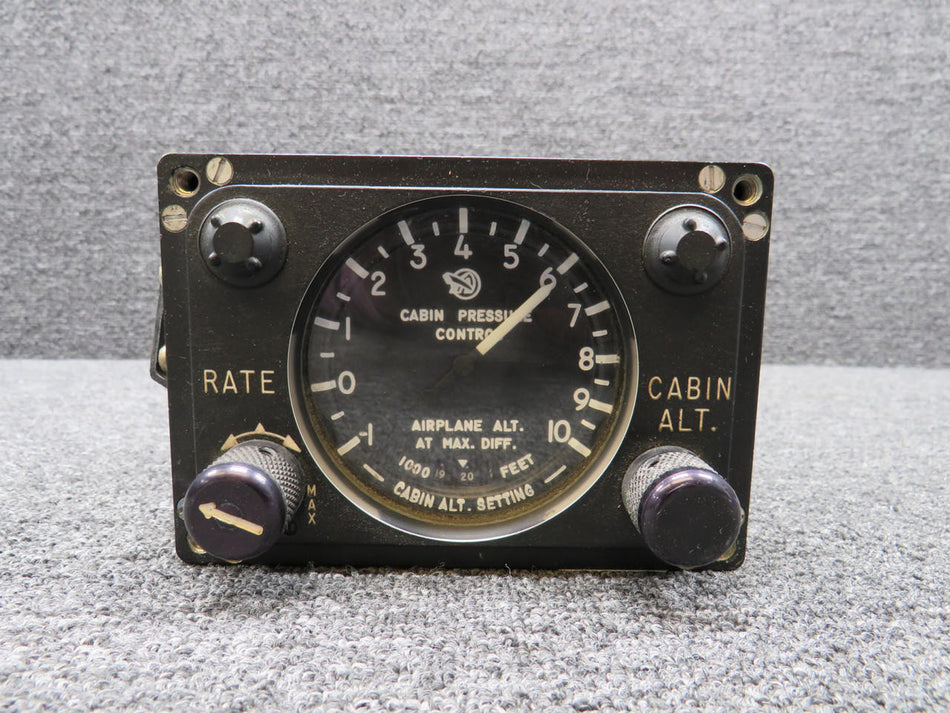 Airesearch 102464-30 Airesearch Series 2 Outflow Valve Control (Black Knobs)