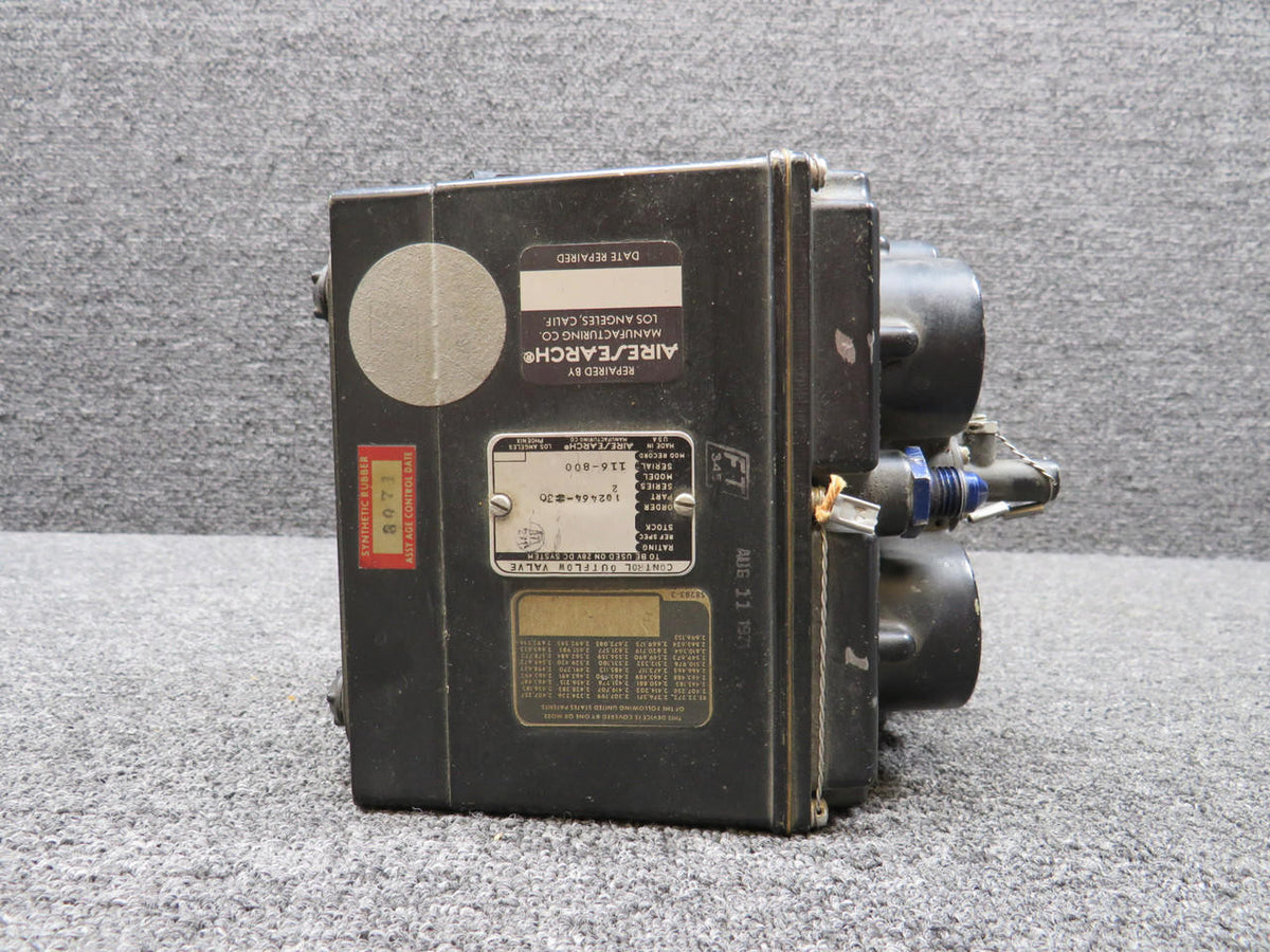 Airesearch 102464-30 Airesearch Series 2 Outflow Valve Control (Black Knobs)