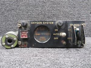 Israel 1124 Oxygen System Panel (Black) with Barometric Switch