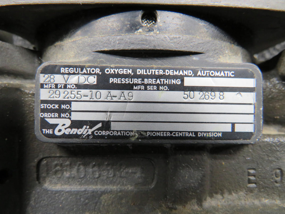 Bendix 29255-10A-A9 Bendix Oxygen Pressure Regulator (Core)
