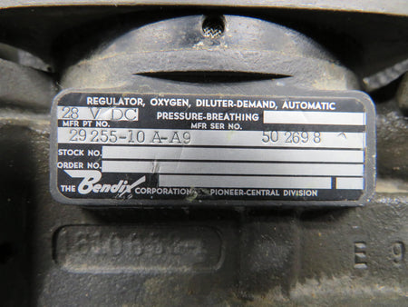 Bendix 29255-10A-A9 Bendix Oxygen Pressure Regulator (Core)