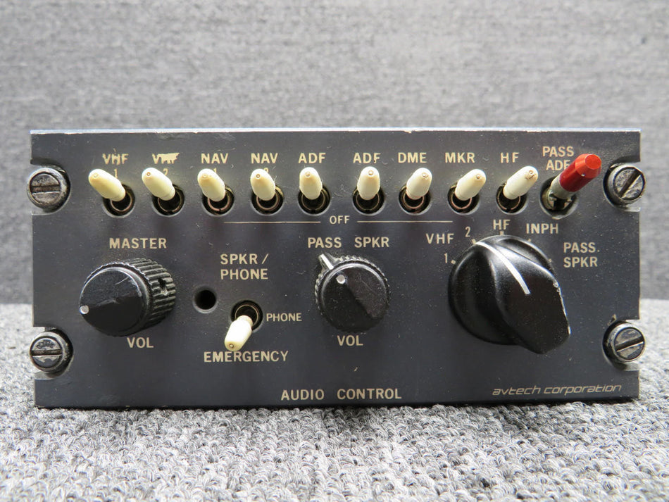 Avtech Corp. 793-20 Avtech Audio Control Panel with Mods (Chipped Face) (Volts: 28)