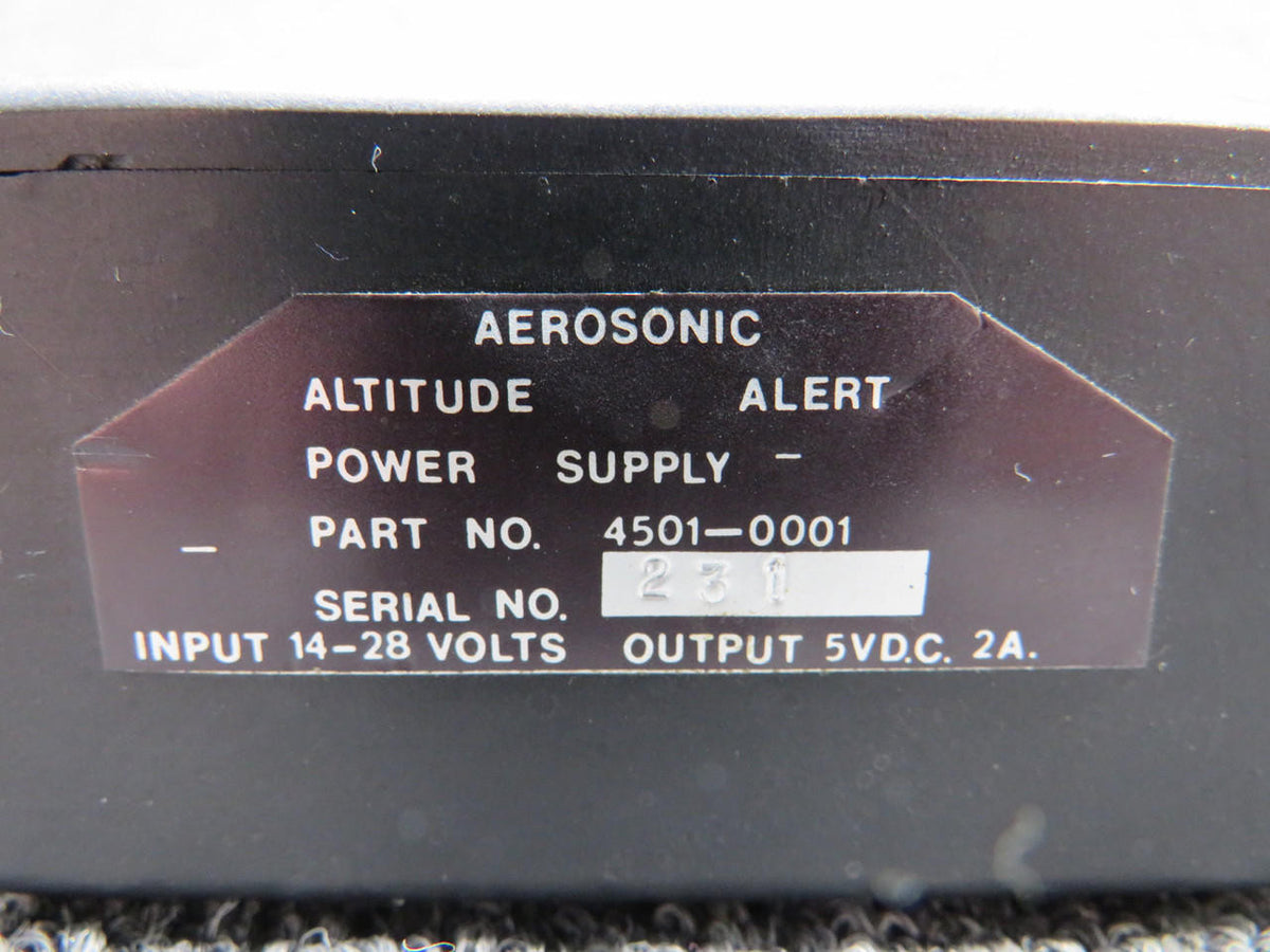 Aerosonic 4501-0001 Aerosonic Altitude Alert Power Supply (Volts: 14-28)