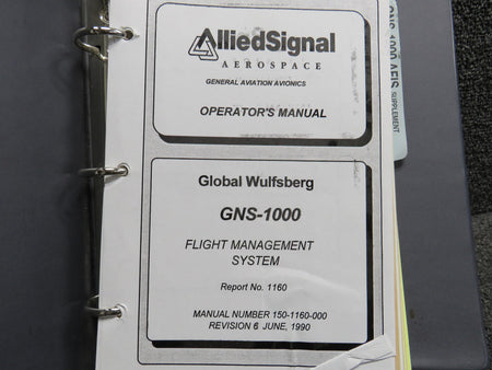wulfsberg 150-1160-000 Wulfsberg 1990 GNS-1000 Operators Manual