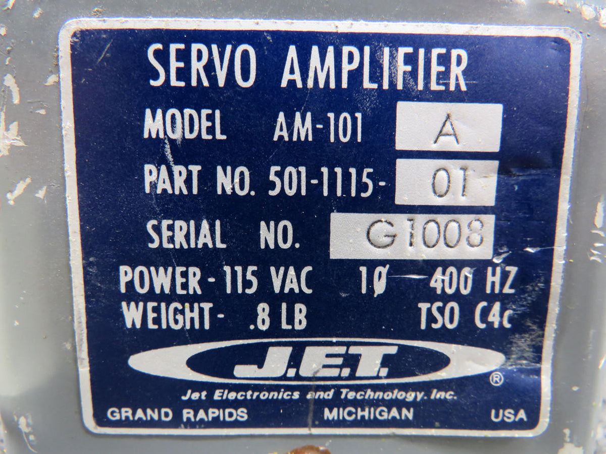 JET Electronics 501-1115-01 JET Electronics AM-101A Servo Amplifier (Volts: 13)