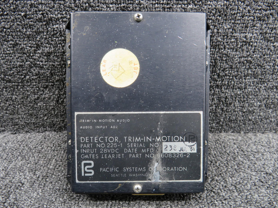 Pacific Systems 225-1 (Alt. 6608326-2) Pacific Systems Trim-In-Motion Detector (Worn Holes) (28V)
