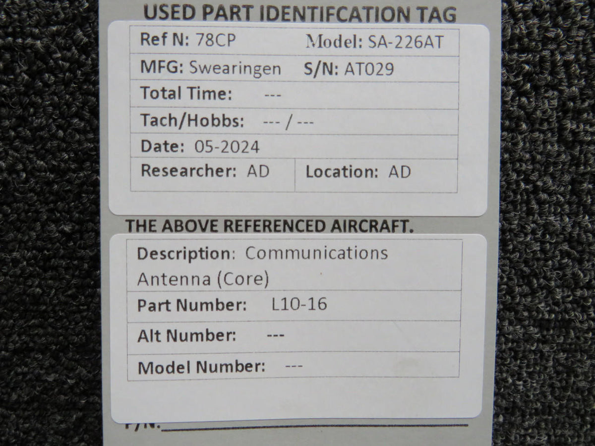Does Not Apply L10-16 Communications Antenna (Core) (Chipped)