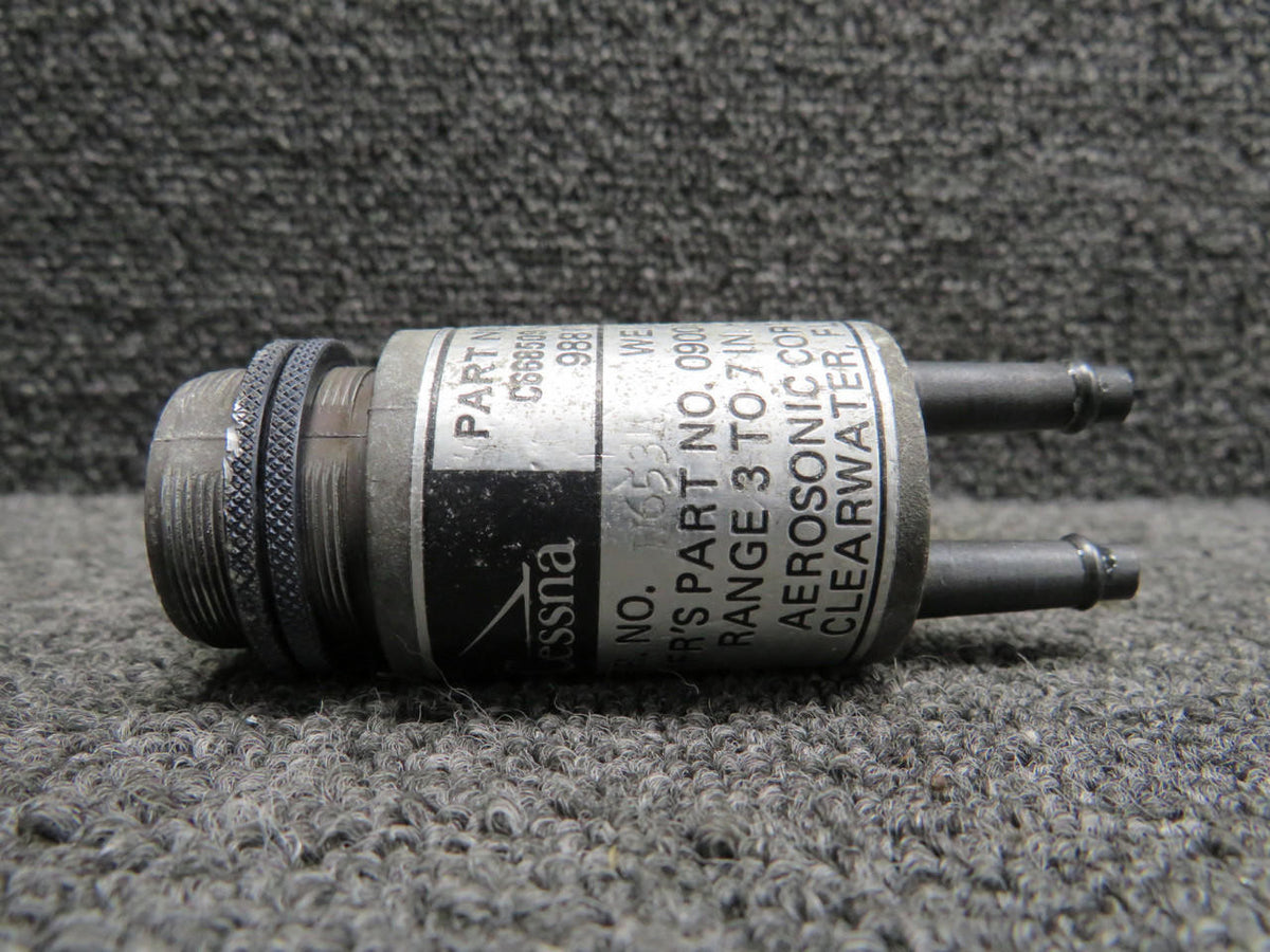 Aerosonic 09007-0117 (Alt: C668509-0101) Aerosonic Suction Indicator (Worn Face)