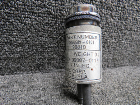 Aerosonic 09007-0117 (Alt: C668509-0101) Aerosonic Suction Indicator (Worn Face)