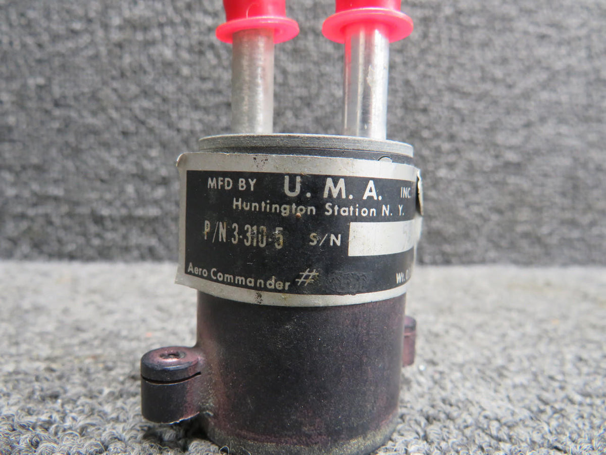 UMA 3-310-5 UMA Inc. Gyro Suction Indicator (Cloudy Screen)