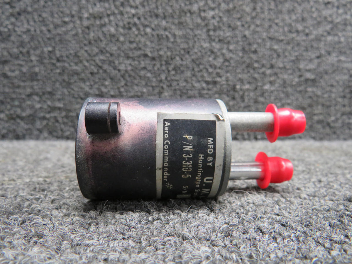 UMA 3-310-5 UMA Inc. Gyro Suction Indicator (Cloudy Screen)