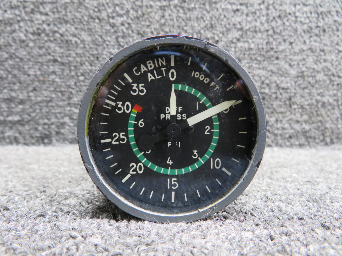 Aerosonic 57035-0108 Aerosonic Cabin Pressure Indicator (Range: 0-35000 FT)