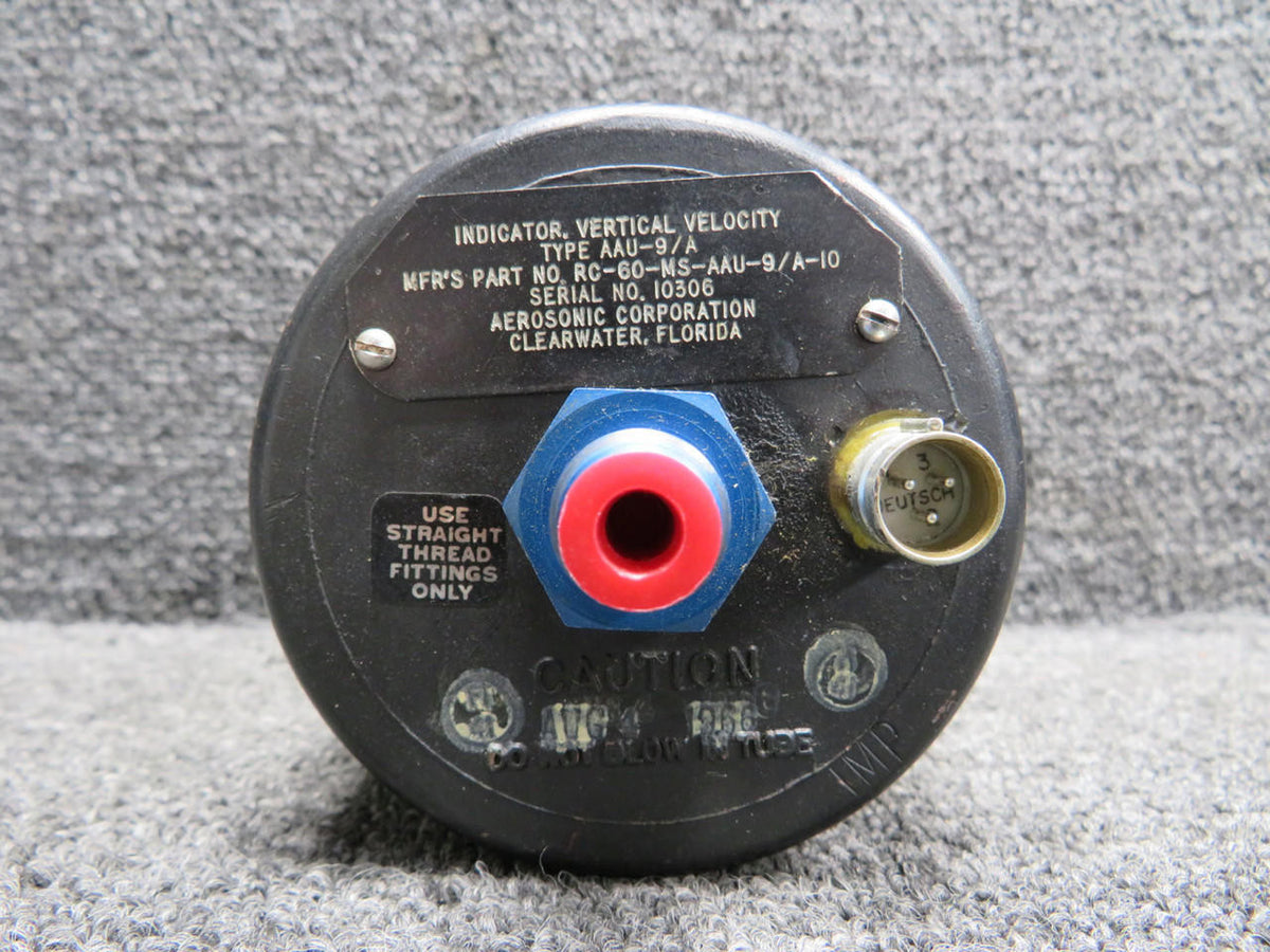 Aerosonic RC-60-MS-AAU-9-A-101 Aerosonic AAU-9-A Vertical Velocity Indicator