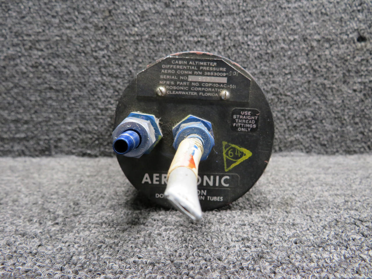 Aerosonic CDP-10-AC-501 Aerosonic Cabin Altimeter and Differential Pressure Indicator