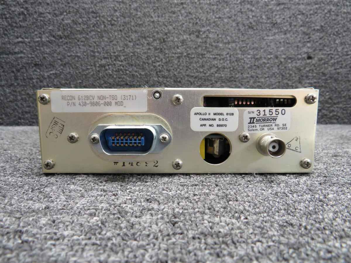 II Morrow  430-9806-000 II Morrow Apollo II 612B Data Selector with Tray