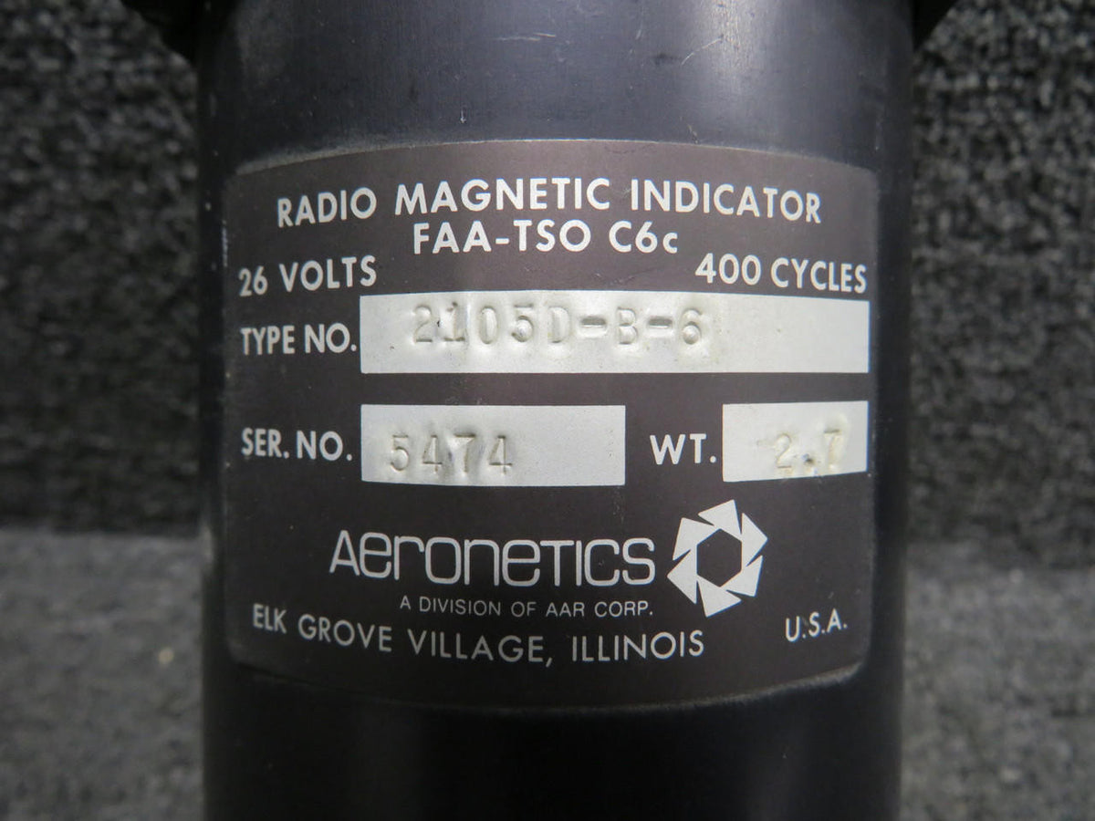Aeronetics 2105D-B-6 Aeronetics Dual Radio Magnetic Indicator (Volts: 26)