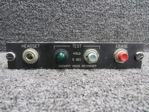 Mitsubishi MU-300 Cockpit Voice Recorder Panel