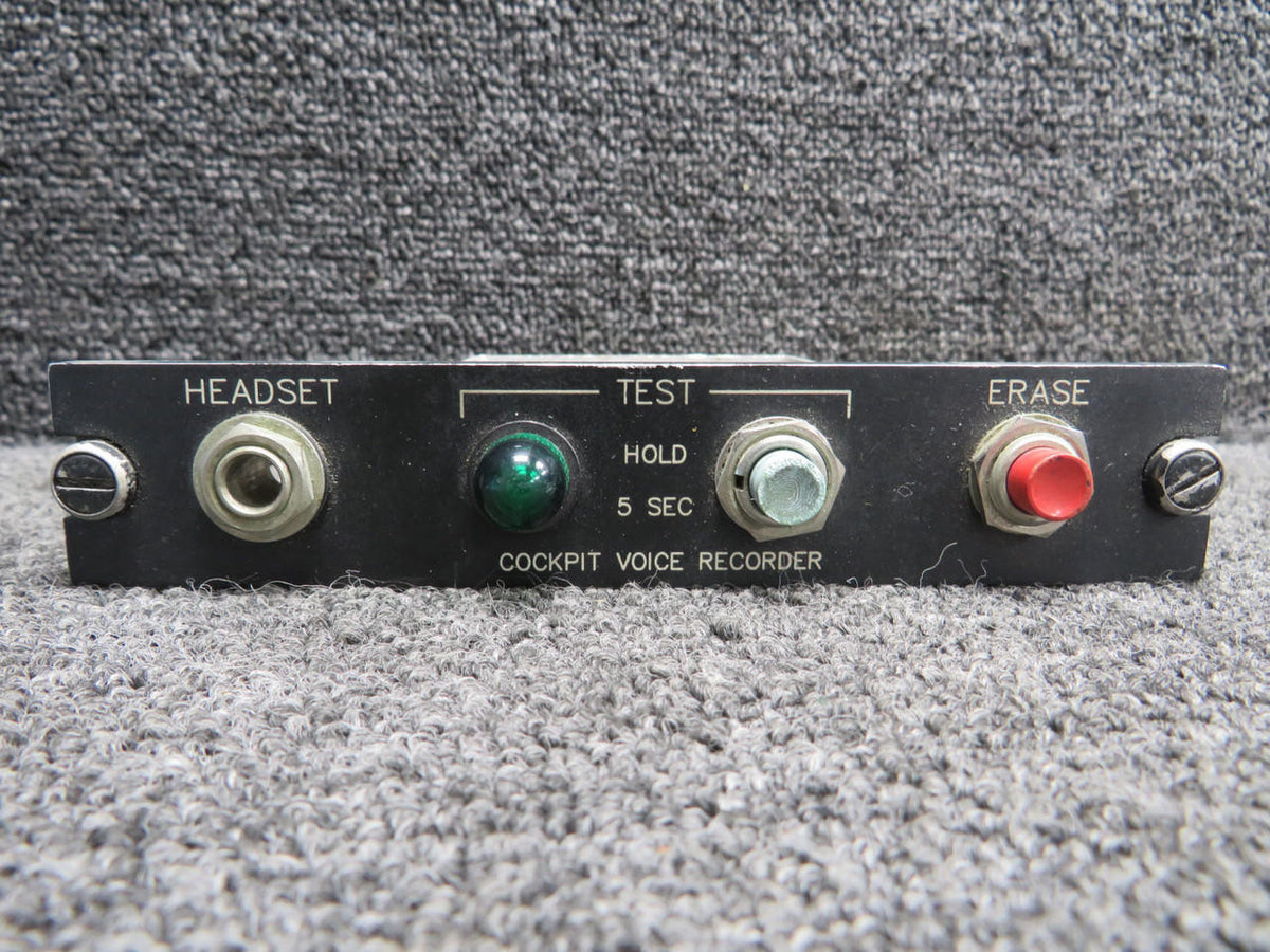 Mitsubishi MU-300 Cockpit Voice Recorder Panel