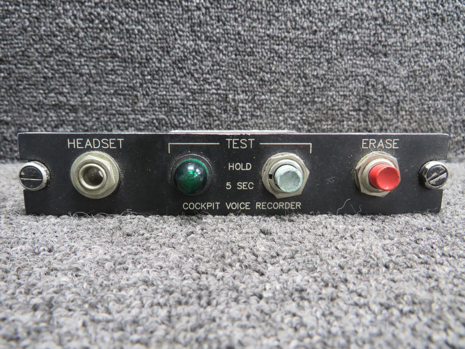 Mitsubishi MU-300 Cockpit Voice Recorder Panel
