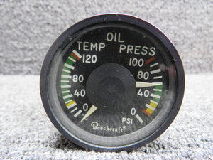 68820-1121 Aerosonic Dual Oil Pressure and Temp Indicator (Face Separating)