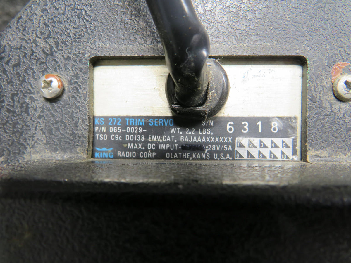 King Radio 065-0029 King Radio KS-272 Trim Servo with Modifications (Volts: 28)