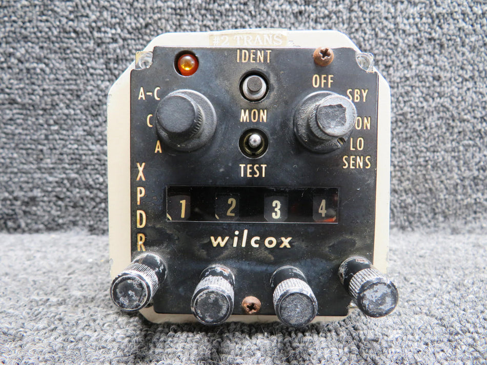 Beechcraft Beech 65-A90 Wilcox Transponder Control Panel