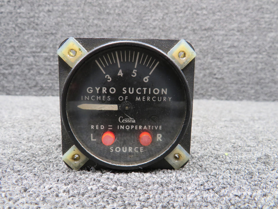 Airborne S-1435N2 Airborne 1G2-3 Gyro Suction Indicator (Worn Inner Face)